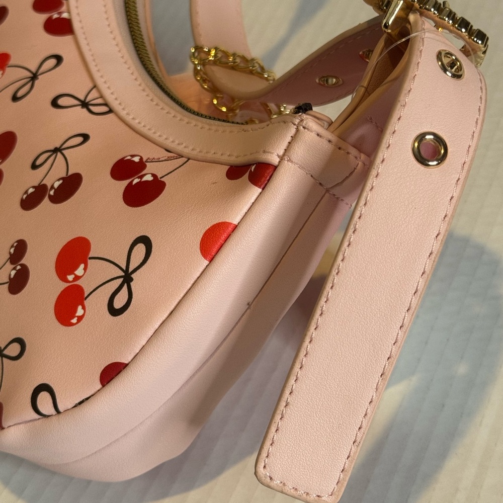 Betsey Johnson Pink and Cream Handbag - Picture 8 of 13